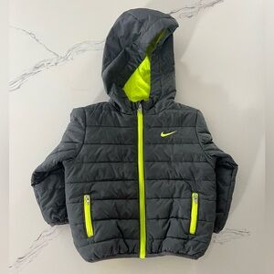Nike Neon Yellow and Greg Puffer Jacket